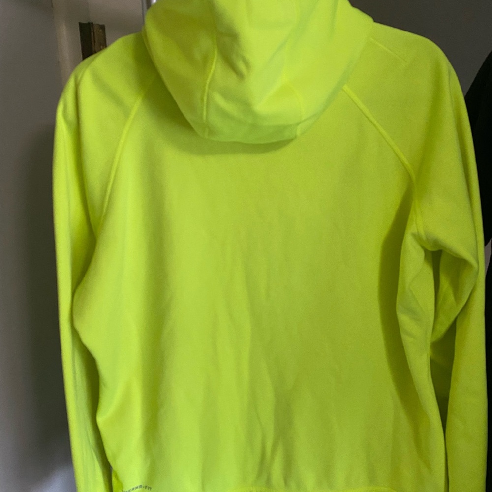 Nike Women's Neon Yellow Hoodie - Picture 2 of 3